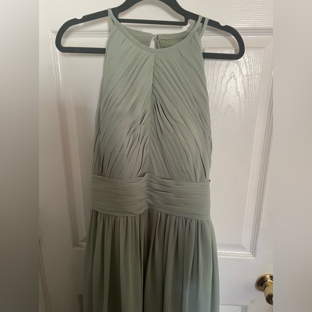 Billevkoff dress- Vivian Chiffon High Neck A-Line